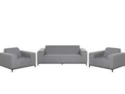 Sale Beliani Set da giardino con tavolo 5 posti ROVIGO Grigio Grigio Nero