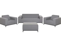 Sale Beliani Set da giardino con tavolo 5 posti ROVIGO Grigio Grigio Nero
