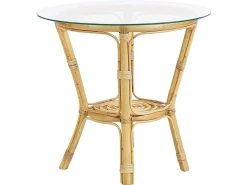 Discount Beliani Set da giardino con tavolo 4 posti SIBARI Rattan Naturale Bianco Marrone
