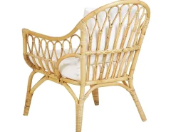 Discount Beliani Set da giardino con tavolo 4 posti SIBARI Rattan Naturale Bianco Marrone