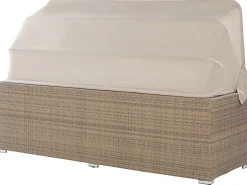 New Beliani Set da giardino con tavolo 5 posti COCCOLIA Modulare Rattan sintetico (PE) Beige Beige Marrone