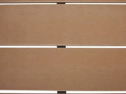New Beliani Set da giardino con tavolo 5 posti COCCOLIA Modulare Rattan sintetico (PE) Beige Beige Marrone