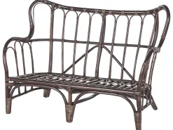 Best Beliani Set da giardino con tavolo 4 posti BRINDISI Rattan Marrone scuro Beige Marrone
