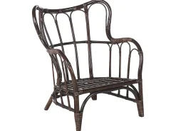 Best Beliani Set da giardino con tavolo 4 posti BRINDISI Rattan Marrone scuro Beige Marrone