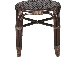 Best Beliani Set da giardino con tavolo 4 posti BRINDISI Rattan Marrone scuro Beige Marrone