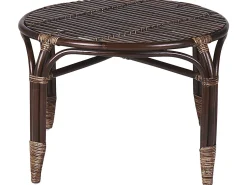 Best Beliani Set da giardino con tavolo 4 posti BRINDISI Rattan Marrone scuro Beige Marrone
