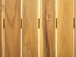 Outlet Beliani Set da giardino con tavolo 4 posti PALLANO Legno d'acacia Grigio scuro Grigio Marrone