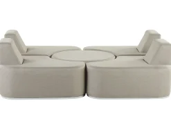 Hot Beliani Set da giardino con tavolo 4 posti FABRO Modulare chiaro Grigio