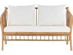 Online Beliani Set da giardino con tavolo 4 posti MAGGIORE Bambù Marrone chiaro Bianco Marrone