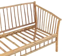 Online Beliani Set da giardino con tavolo 4 posti MAGGIORE Bambù Marrone chiaro Bianco Marrone