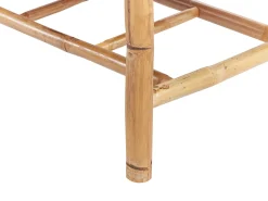 Online Beliani Set da giardino con tavolo 4 posti MAGGIORE Bambù Marrone chiaro Bianco Marrone