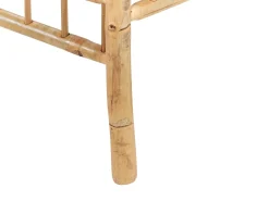 Online Beliani Set da giardino con tavolo 4 posti MAGGIORE Bambù Marrone chiaro Bianco Marrone