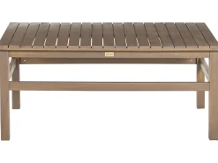 Beliani Set da giardino con tavolo 4 posti MANILA Marrone scuro Marrone Grigio