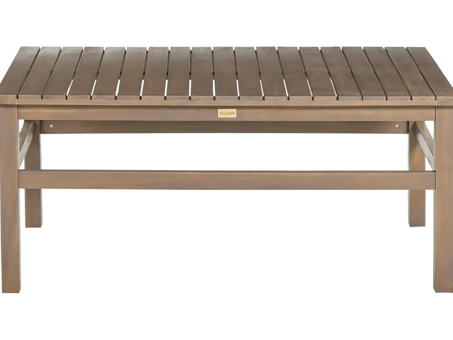 Beliani Set da giardino con tavolo 4 posti MANILA Marrone scuro Marrone Grigio