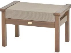 Beliani Set da giardino con tavolo 4 posti MANILA Marrone scuro Marrone Grigio