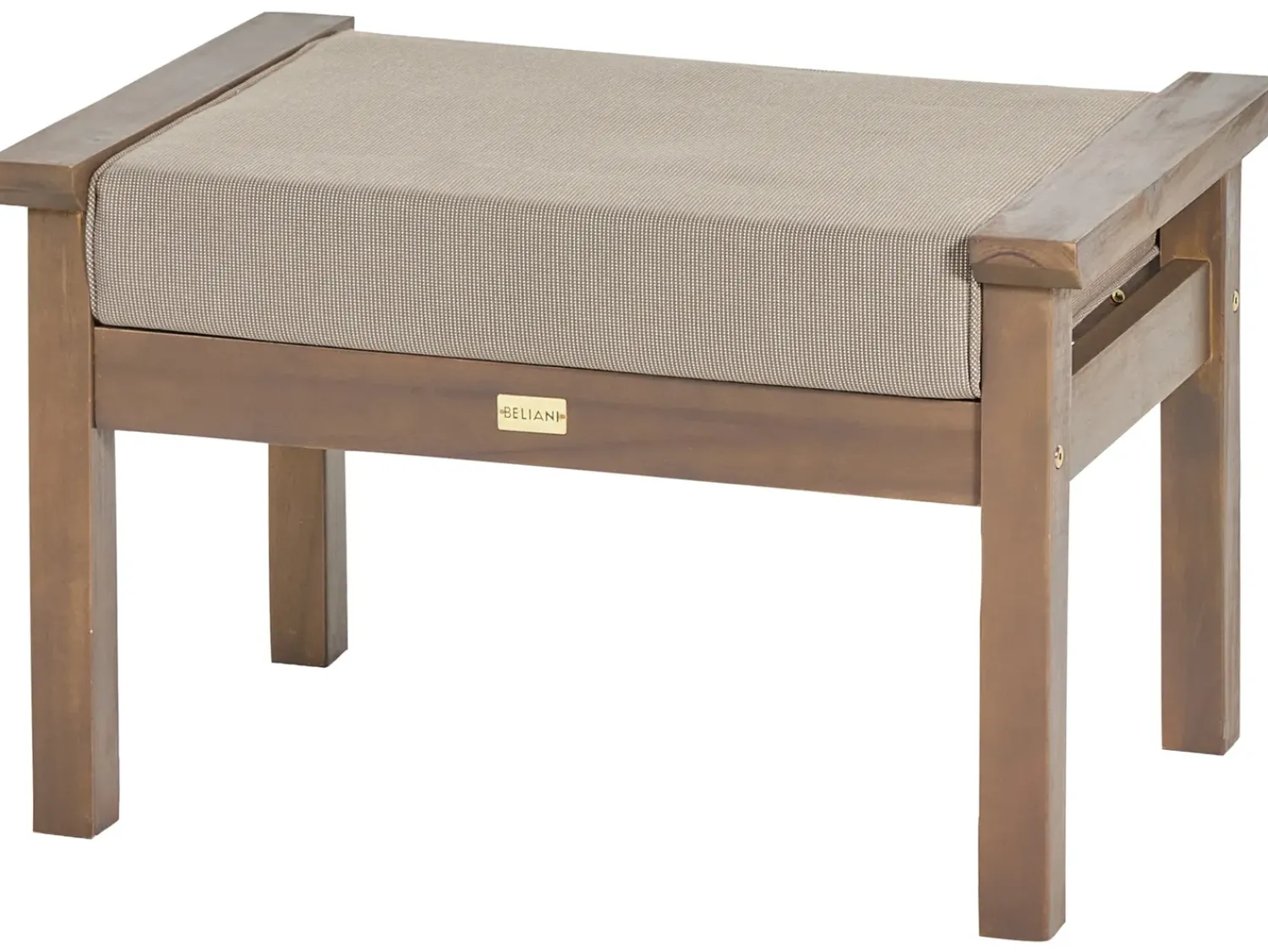 Beliani Set da giardino con tavolo 4 posti MANILA Marrone scuro Marrone Grigio