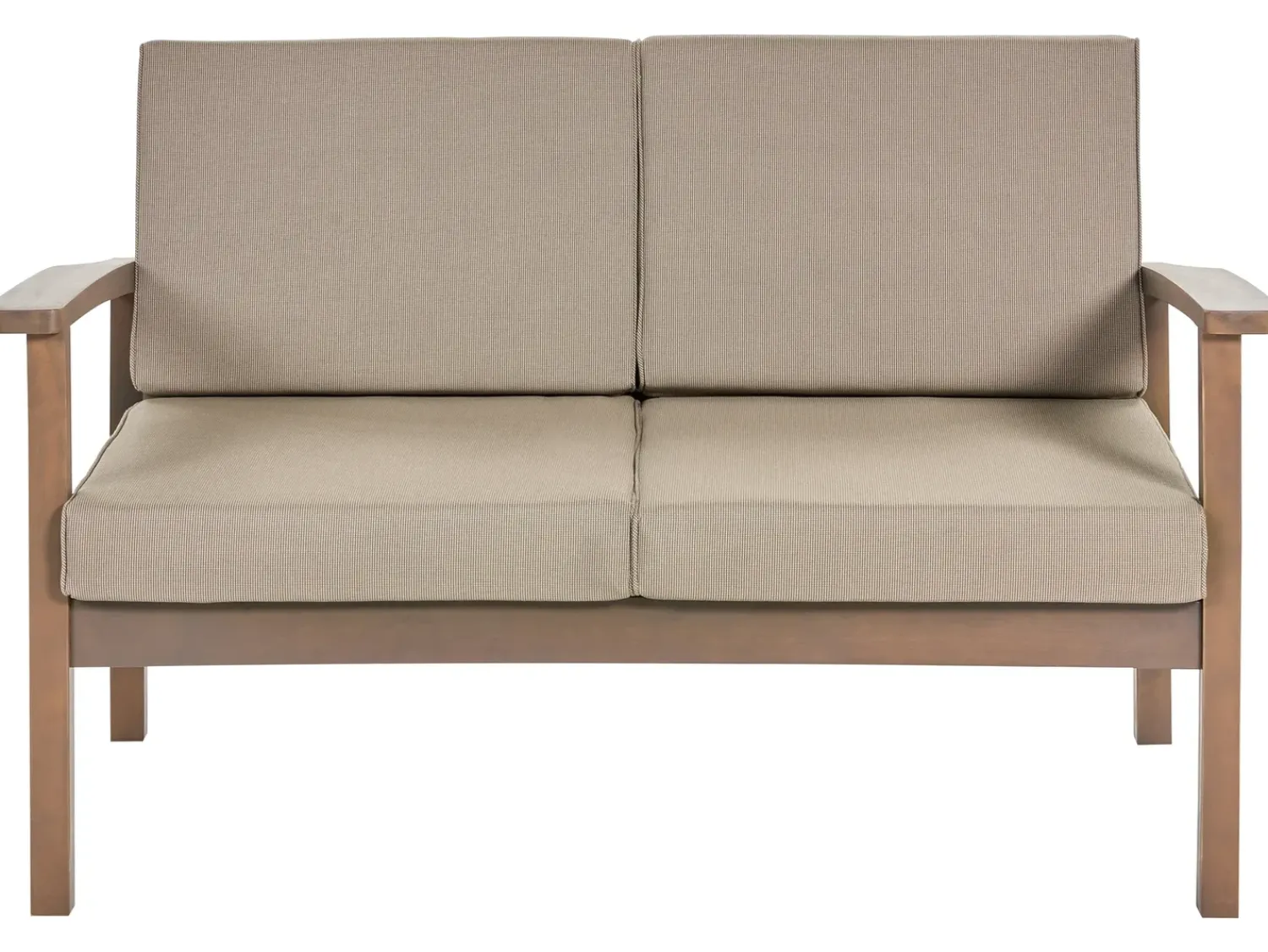 Beliani Set da giardino con tavolo 4 posti MANILA Marrone scuro Marrone Grigio