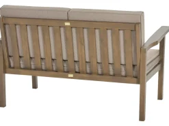 Beliani Set da giardino con tavolo 4 posti MANILA Marrone scuro Marrone Grigio
