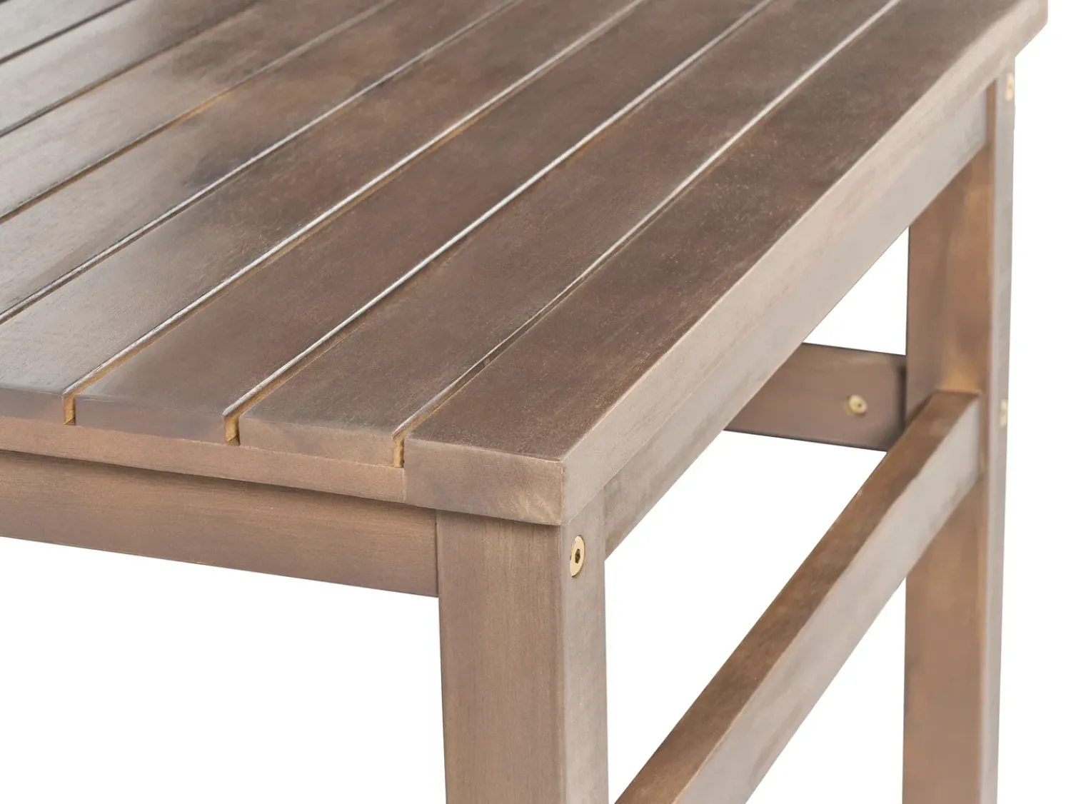 Beliani Set da giardino con tavolo 4 posti MANILA Marrone scuro Marrone Grigio