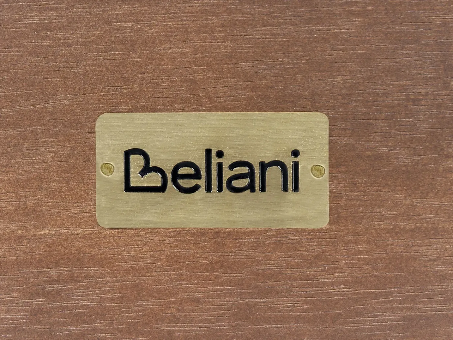 Beliani Set da giardino con tavolo 4 posti MANILA Marrone scuro Marrone Grigio