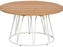 Online Beliani Set da giardino con tavolo 4 posti MONTESILVANO Metallo Beige chiaro Bianco Beige Marrone