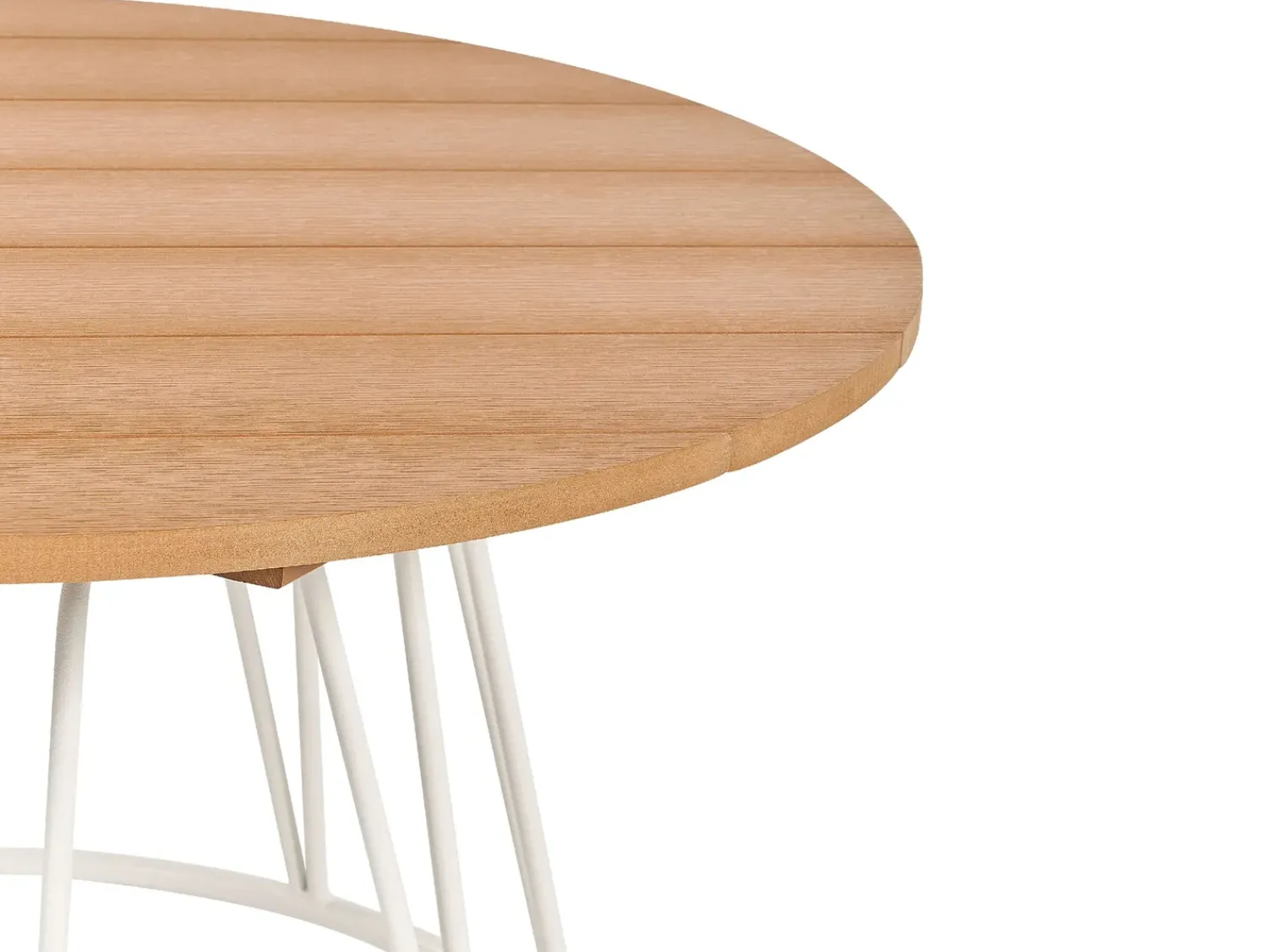 Online Beliani Set da giardino con tavolo 4 posti MONTESILVANO Metallo Beige chiaro Bianco Beige Marrone