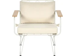 Online Beliani Set da giardino con tavolo 4 posti MONTESILVANO Metallo Beige chiaro Bianco Beige Marrone