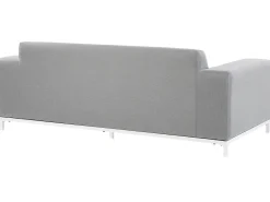 Hot Beliani Set da giardino con tavolo 5 posti ROVIGO Grigio chiaro Bianco Grigio