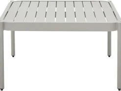 Outlet Beliani Set da giardino con tavolo 2 posti TERRACINA Metallo chiaro Grigio