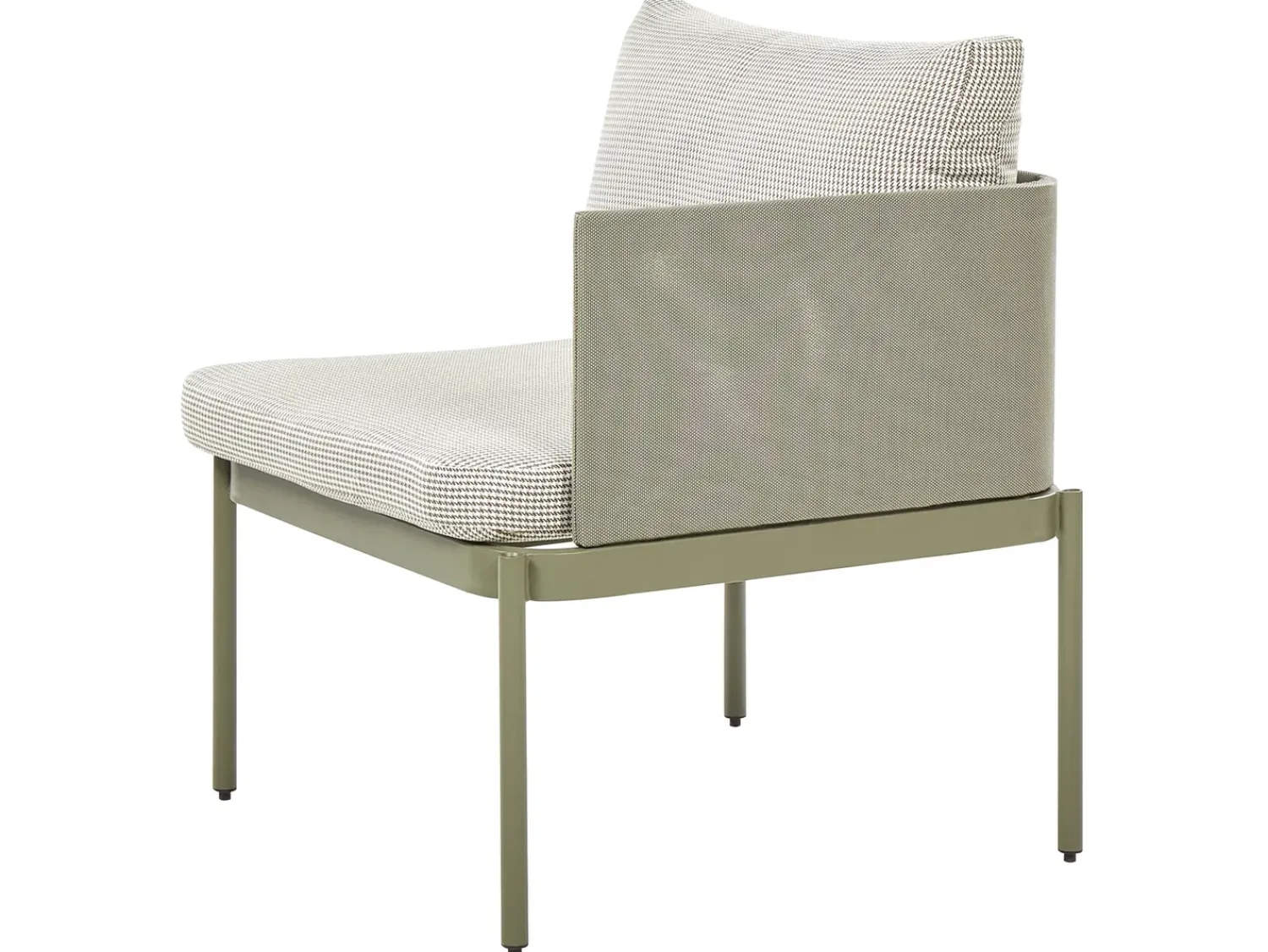 Sale Beliani Set da giardino con tavolo 2 posti TERRACINA Metallo Verde oliva Bianco Verde