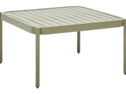 Sale Beliani Set da giardino con tavolo 2 posti TERRACINA Metallo Verde oliva Bianco Verde
