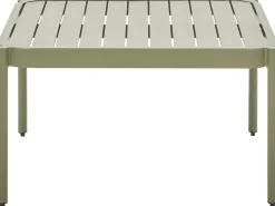 Sale Beliani Set da giardino con tavolo 2 posti TERRACINA Metallo Verde oliva Bianco Verde