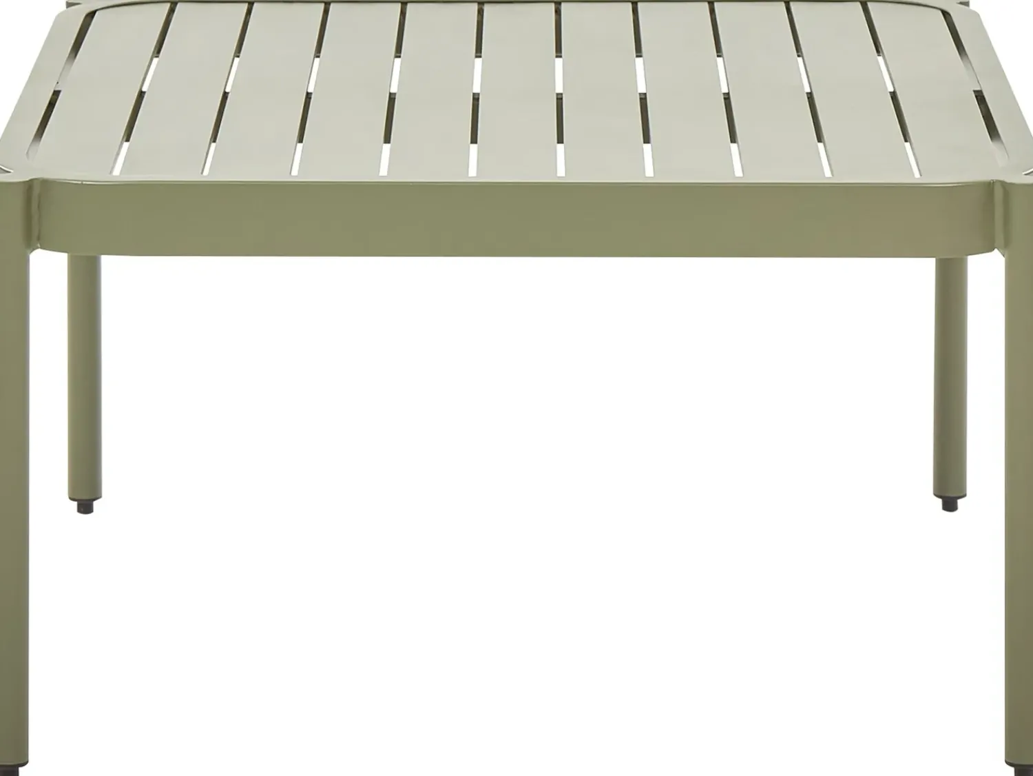 Sale Beliani Set da giardino con tavolo 2 posti TERRACINA Metallo Verde oliva Bianco Verde