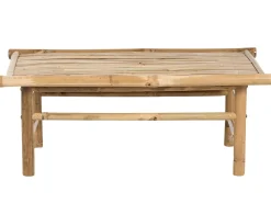 Sale Beliani Set da giardino con tavolo 2 posti TODI Bambù Bianco sporco Bianco Marrone