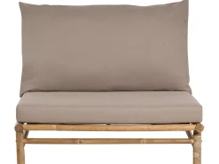 Hot Beliani Set da giardino con tavolo 2 posti TODI Bambù Tortora Beige Marrone