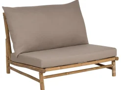 Hot Beliani Set da giardino con tavolo 2 posti TODI Bambù Tortora Beige Marrone