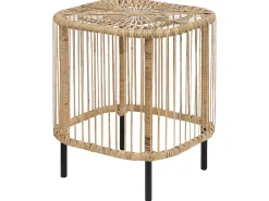 Online Beliani Set da giardino con tavolo 3 posti MARATEA/CESENATICO Rattan Naturale Beige Naturale Nero