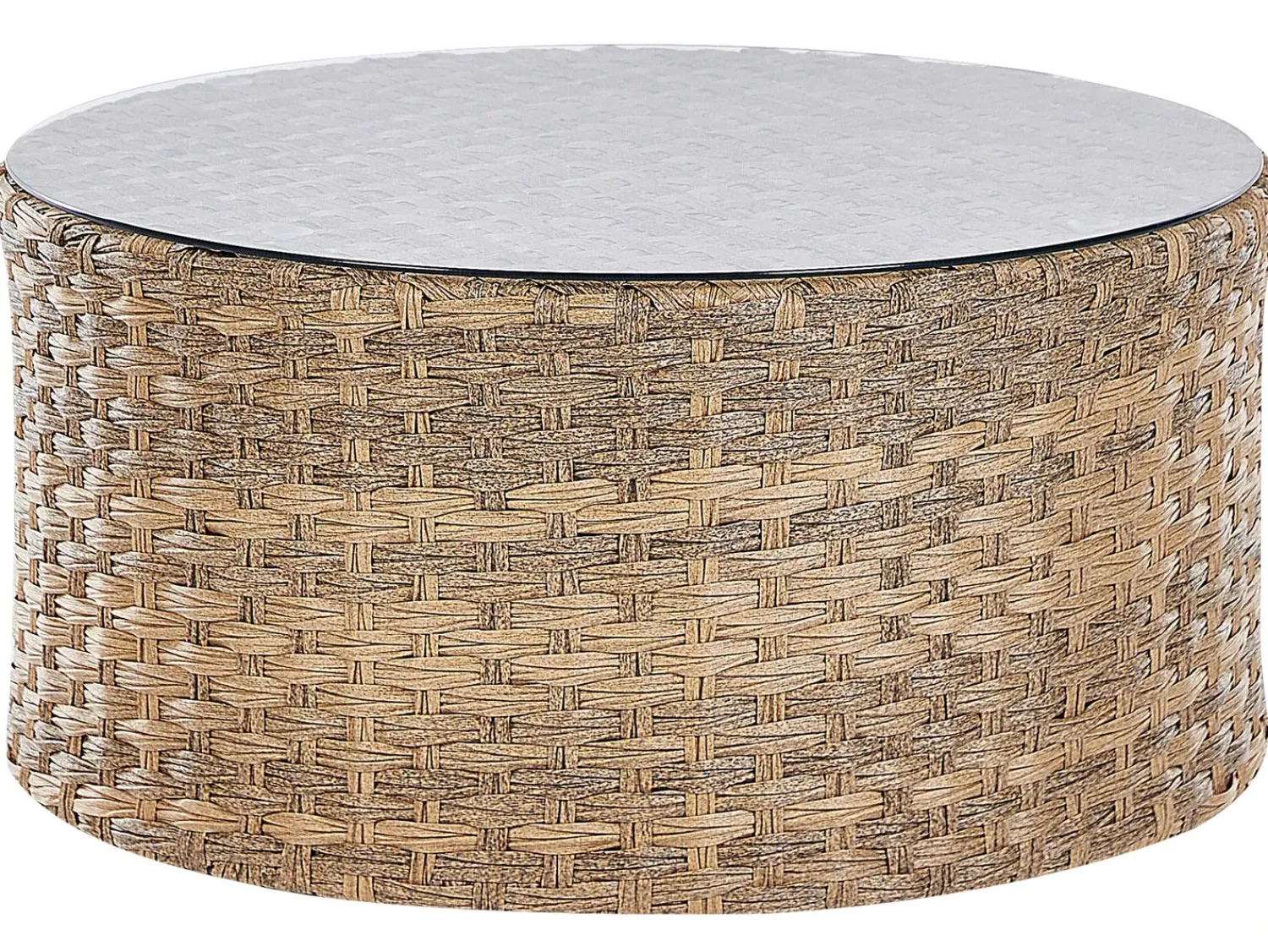 Online Beliani Set da giardino con tavolo 9 posti SEVERO Rattan sintetico (PE) Marrone dorato Bianco Marrone