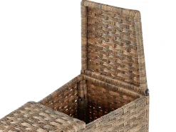 Online Beliani Set da giardino con tavolo 9 posti SEVERO Rattan sintetico (PE) Marrone dorato Bianco Marrone