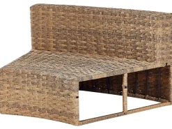 Online Beliani Set da giardino con tavolo 9 posti SEVERO Rattan sintetico (PE) Marrone dorato Bianco Marrone