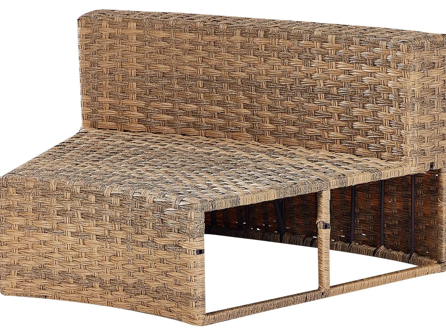 Online Beliani Set da giardino con tavolo 9 posti SEVERO Rattan sintetico (PE) Marrone dorato Bianco Marrone