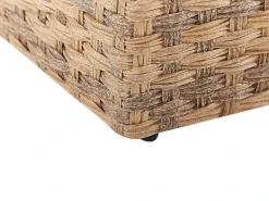Online Beliani Set da giardino con tavolo 9 posti SEVERO Rattan sintetico (PE) Marrone dorato Bianco Marrone