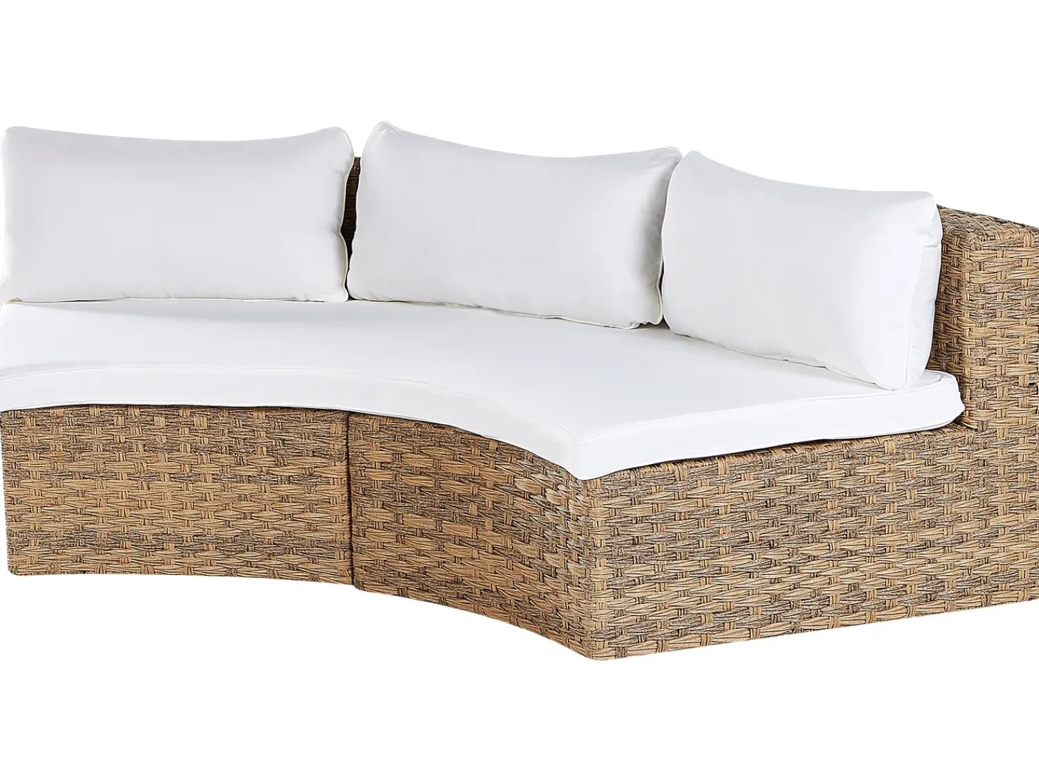 Online Beliani Set da giardino con tavolo 9 posti SEVERO Rattan sintetico (PE) Marrone dorato Bianco Marrone