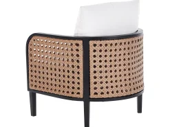 Best Beliani Set da giardino con tavolo 4 posti MONTEFALCO Metallo Bianco Bianco Nero