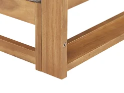 Sale Beliani Set da giardino con tavolo 5 posti TIMOR Modulare Legno di acacia certificato Marrone chiaro Beige Grigio Marrone