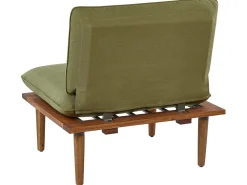 New Beliani Set da giardino con tavolo 2 posti FRASCATI Modulare Legno di acacia certificato Verde oliva Marrone Verde