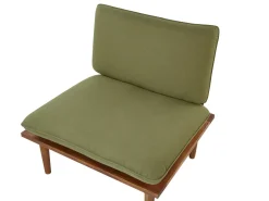 New Beliani Set da giardino con tavolo 2 posti FRASCATI Modulare Legno di acacia certificato Verde oliva Marrone Verde