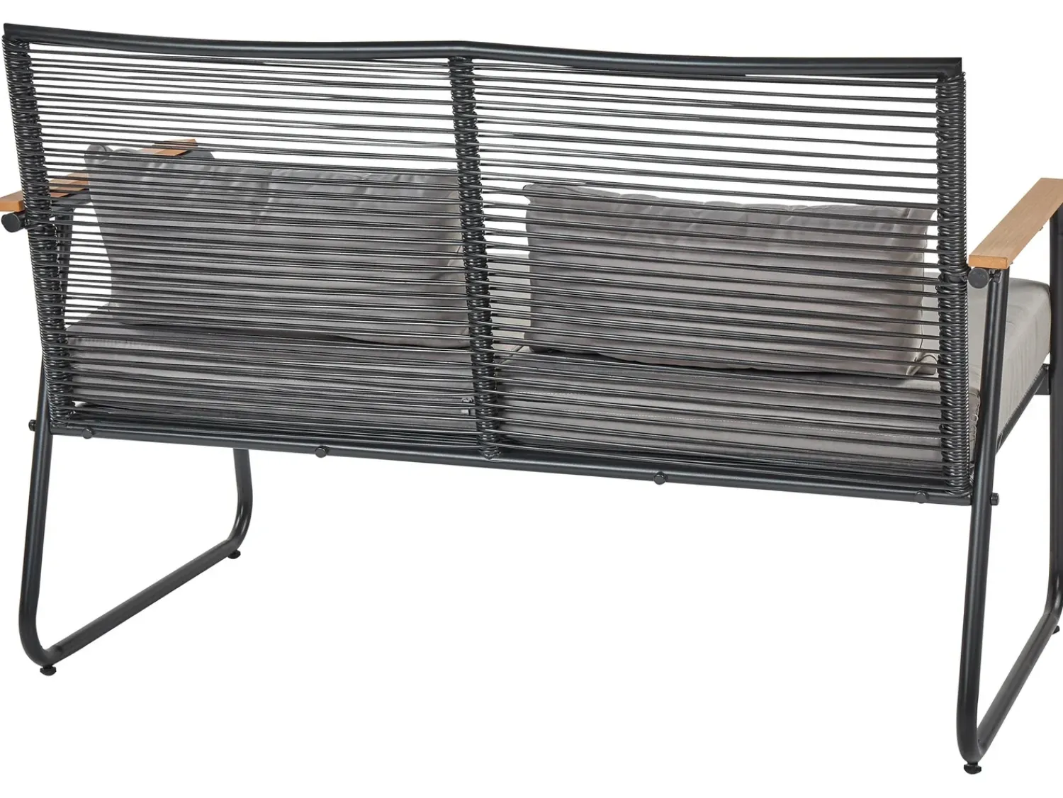 Online Beliani Set da giardino con tavolo 4 posti POMONTE Metallo Nero Grigio Nero