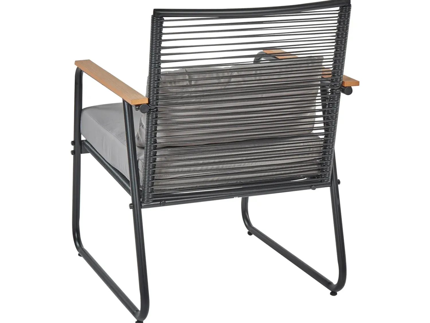 Online Beliani Set da giardino con tavolo 4 posti POMONTE Metallo Nero Grigio Nero