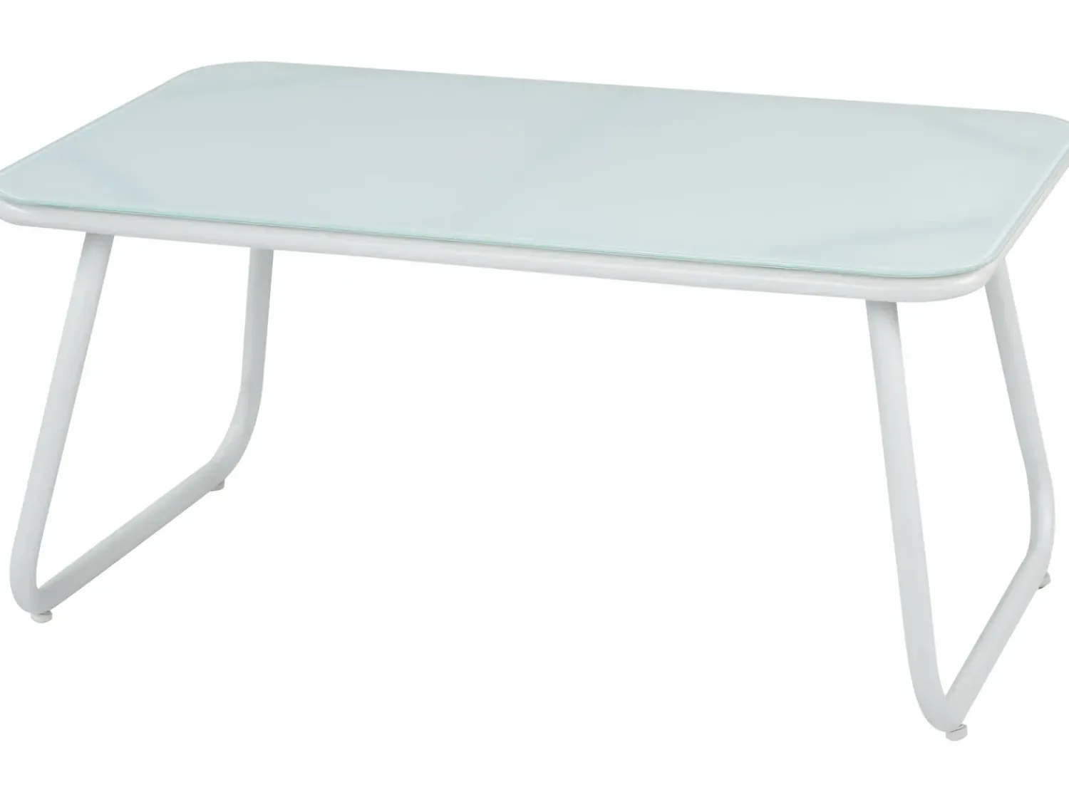 Clearance Beliani Set da giardino con tavolo 4 posti POMONTE Metallo Bianco Bianco Grigio